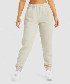 Dámské Jogger Kalhoty Gymshark Rest Day Sweats Béžový | 35471-TRFZ
