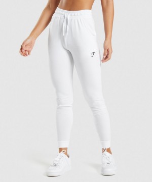 Dámské Jogger Kalhoty Gymshark Training Pippa Bílé | 20361-KQMW