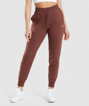 Dámské Jogger Kalhoty Gymshark Training Růžové Hnědé | 14597-LPME