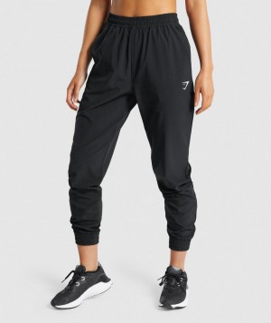 Dámské Jogger Kalhoty Gymshark Training Woven Černé | 40932-CFNV
