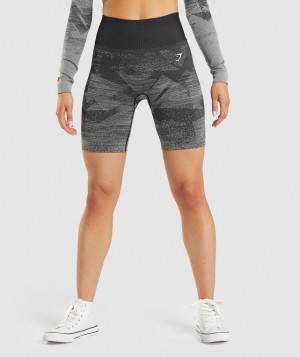 Dámské Kraťasy Gymshark Adapt Ombre Seamless Černé | 43529-WNMR
