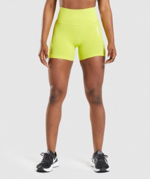 Dámské Kraťasy Gymshark Energy Seamless Žluté | 36429-IWLR