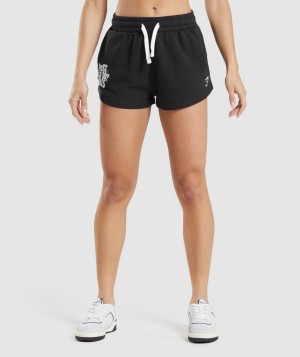Dámské Kraťasy Gymshark Leg Day Černé | 74538-ZAUQ