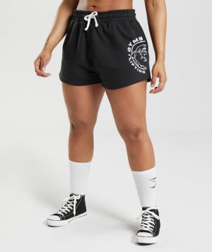 Dámské Kraťasy Gymshark Legacy Černé | 71249-VGDQ