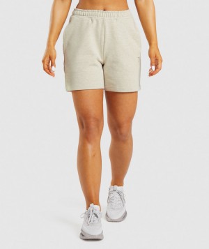 Dámské Kraťasy Gymshark Rest Day Sweats Hnědé | 59628-OKAM