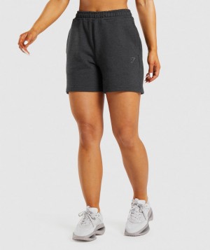 Dámské Kraťasy Gymshark Rest Day Sweats Černé | 14350-KXUC