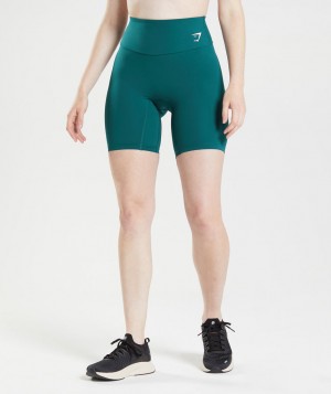 Dámské Kraťasy Gymshark Training Cycling Tyrkysové | 92148-KBYU