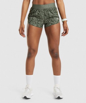 Dámské Kraťasy Gymshark Training Loose Fit Zelene | 51327-DTIZ