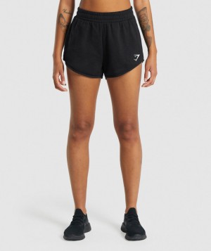 Dámské Kraťasy Gymshark Training Sweat Černé | 05439-XMBC