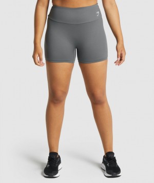 Dámské Kraťasy Gymshark Training Šedé | 41869-BQYE