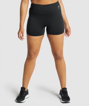 Dámské Kraťasy Gymshark Training Černé | 82503-CLAE