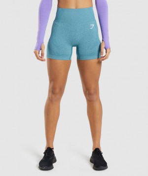 Dámské Kraťasy Gymshark Vital Seamless 2.0 Tyrkysové | 43592-XGSM