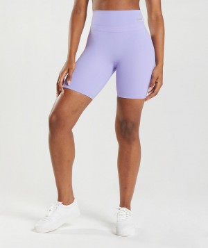 Dámské Kraťasy Gymshark Whitney Cycling Fialové | 32706-MTCB