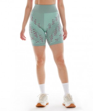 Dámské Kraťasy Gymshark Wtflex Cyborg Seamless Cycling Blankyt Růžové Blankyt | 76258-GSKM