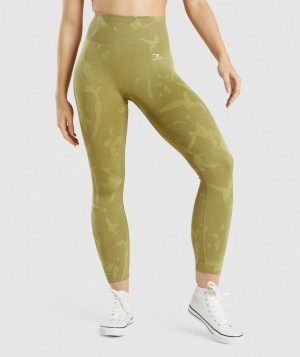 Dámské Legíny Gymshark Adapt Camo Seamless Zelene | 89271-SNTX