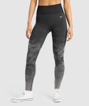 Dámské Legíny Gymshark Adapt Ombre Seamless Černé | 54163-TKPQ