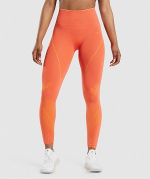 Dámské Legíny Gymshark Apex Seamless High Rise Oranžové Meruňka Oranžové | 24861-PZCX