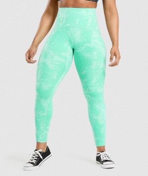 Dámské Legíny Gymshark GS Power High Rise Světle Tyrkysové | 67518-VAKJ