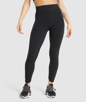 Dámské Legíny Gymshark Pause Seamless Černé | 98201-RTQN
