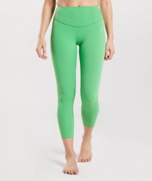 Dámské Legíny Gymshark Studio 7/8 Zelene | 35012-VKQS