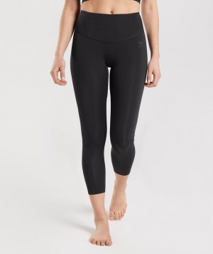 Dámské Legíny Gymshark Studio 7/8 Černé | 45613-WQSE