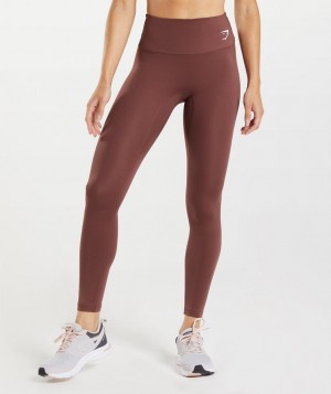 Dámské Legíny Gymshark Training Růžové Hnědé | 14837-DHEW