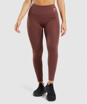 Dámské Legíny Gymshark Training Růžové Hnědé | 92645-QCPD