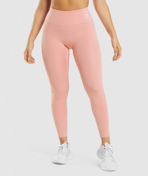 Dámské Legíny Gymshark Training Růžové | 95723-DVGL