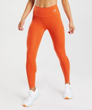 Dámské Legíny Gymshark Training Červené | 48197-IETZ