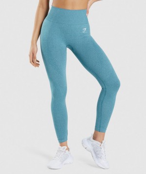 Dámské Legíny Gymshark Vital Seamless 2.0 Tyrkysové | 49210-FATX