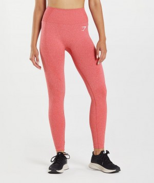 Dámské Legíny Gymshark Vital Seamless 2.0 Červené | 20659-CRBV