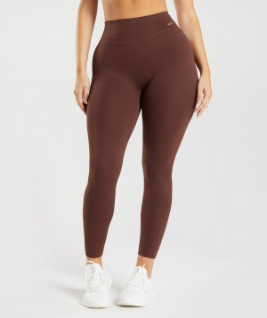 Dámské Legíny Gymshark Whitney High Rise Hnědé | 67190-TVEX