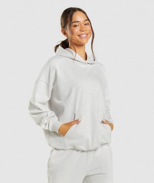 Dámské Mikina s Kapucí Gymshark Rest Day Sweats Bílé | 80673-WLXV