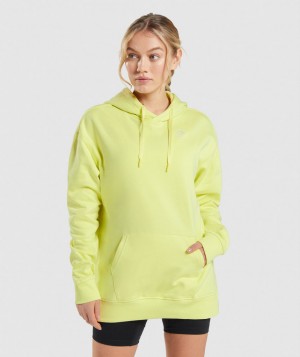 Dámské Mikina s Kapucí Gymshark Training Oversized Zelene | 84029-WIBQ