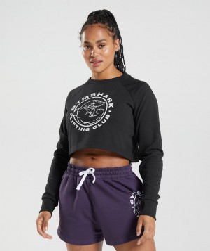 Dámské Pulovr Gymshark Legacyped Sweater Černé | 35027-NVZI