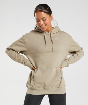 Dámské Pulovr Gymshark Training Boyfriend Hnědé | 54910-ONLI