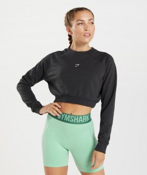 Dámské Pulovr Gymshark Trainingped Sweater Černé | 38615-XZHP