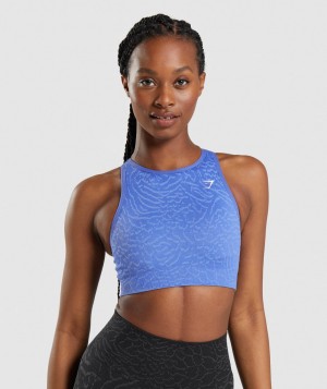 Dámské Sportovní Podprsenka Gymshark Adapt Animal Seamless Blankyt | 76854-LBPV