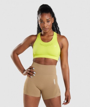 Dámské Sportovní Podprsenka Gymshark Energy Seamless Žluté | 89035-OUCR