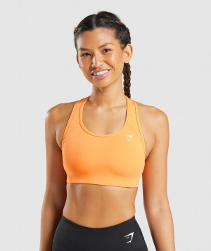 Dámské Sportovní Podprsenka Gymshark Essential Racer Back Meruňka Oranžové | 06597-KFQN