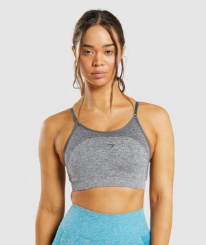 Dámské Sportovní Podprsenka Gymshark Flex Strappy Šedé | 08693-UYVD