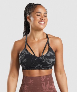 Dámské Sportovní Podprsenka Gymshark GS Power Černé | 03467-OPIC