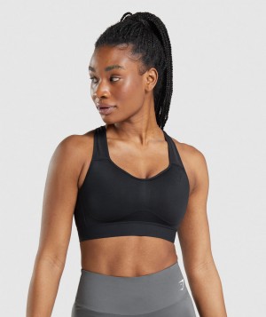 Dámské Sportovní Podprsenka Gymshark Lightweight High Support Černé | 02596-TVJQ