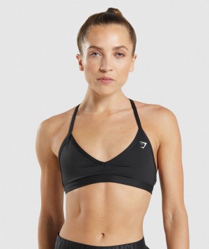 Dámské Sportovní Podprsenka Gymshark Minimal Černé | 58941-JXCG