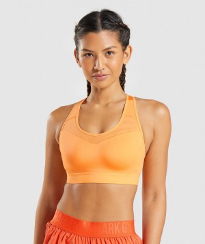 Dámské Sportovní Podprsenka Gymshark Open Back Meruňka Oranžové | 09628-XRAG
