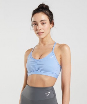 Dámské Sportovní Podprsenka Gymshark Ruched Blankyt | 89470-JNSW