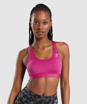 Dámské Sportovní Podprsenka Gymshark Scoop Neck Růžové | 87139-RZYA