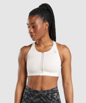 Dámské Sportovní Podprsenka Gymshark Speed Bílé | 87125-ILFY