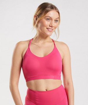 Dámské Sportovní Podprsenka Gymshark Studio Růžové | 01485-LHOU
