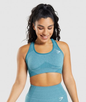 Dámské Sportovní Podprsenka Gymshark Vital Seamless 2.0 Tyrkysové | 90647-NOCD